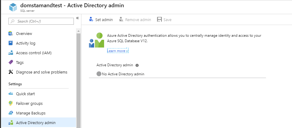 SQL Server Active Directory Admin