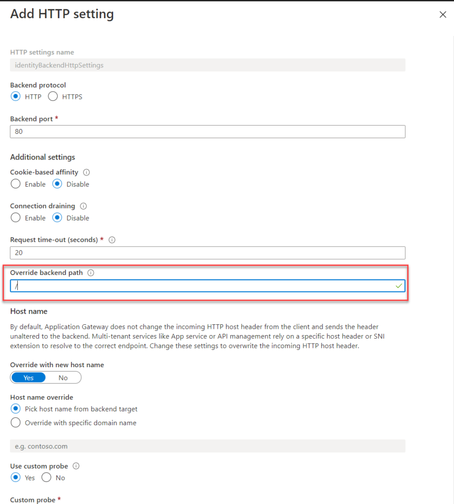 AppGateway - Override Path